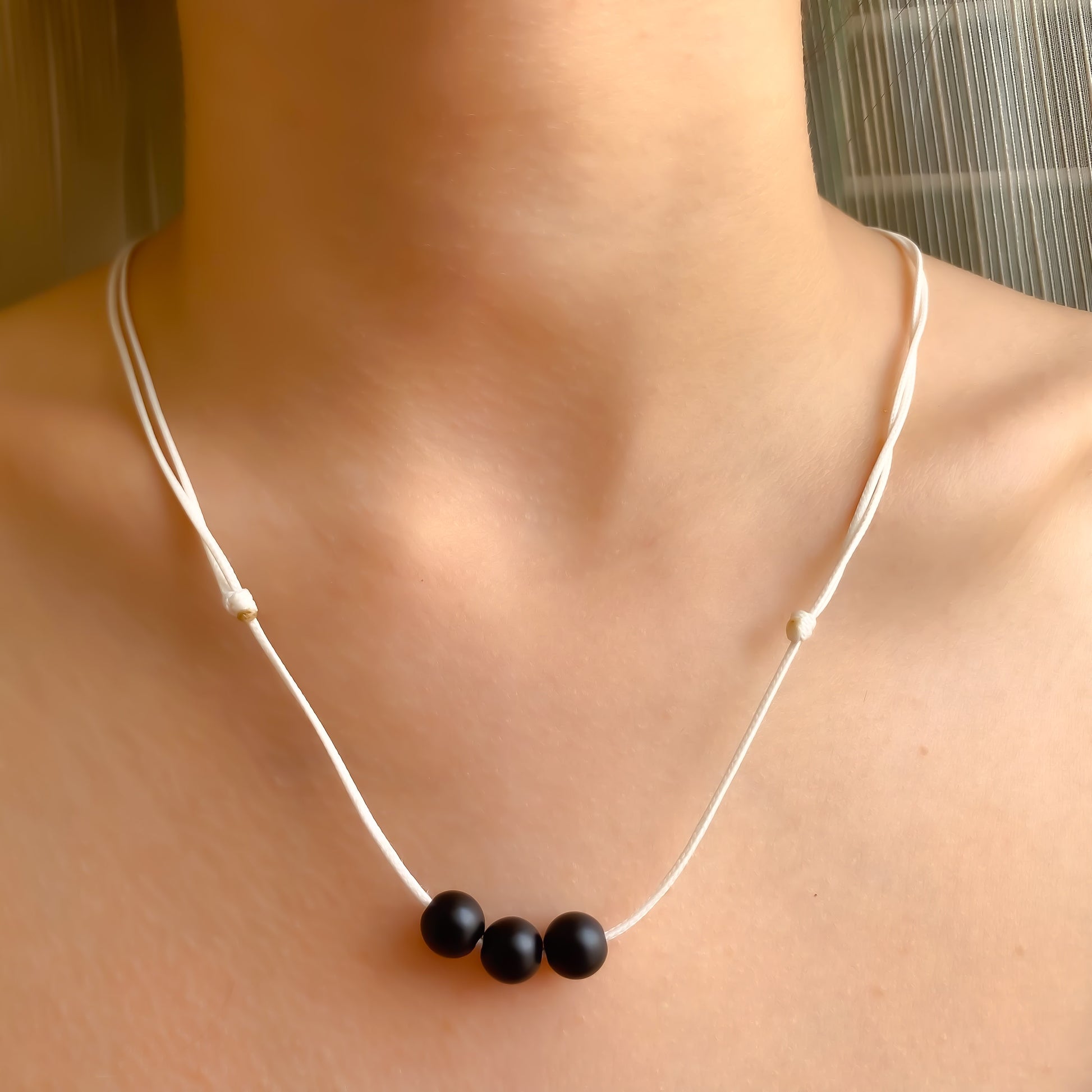 Karma 2.0 Necklace (White&Agate)