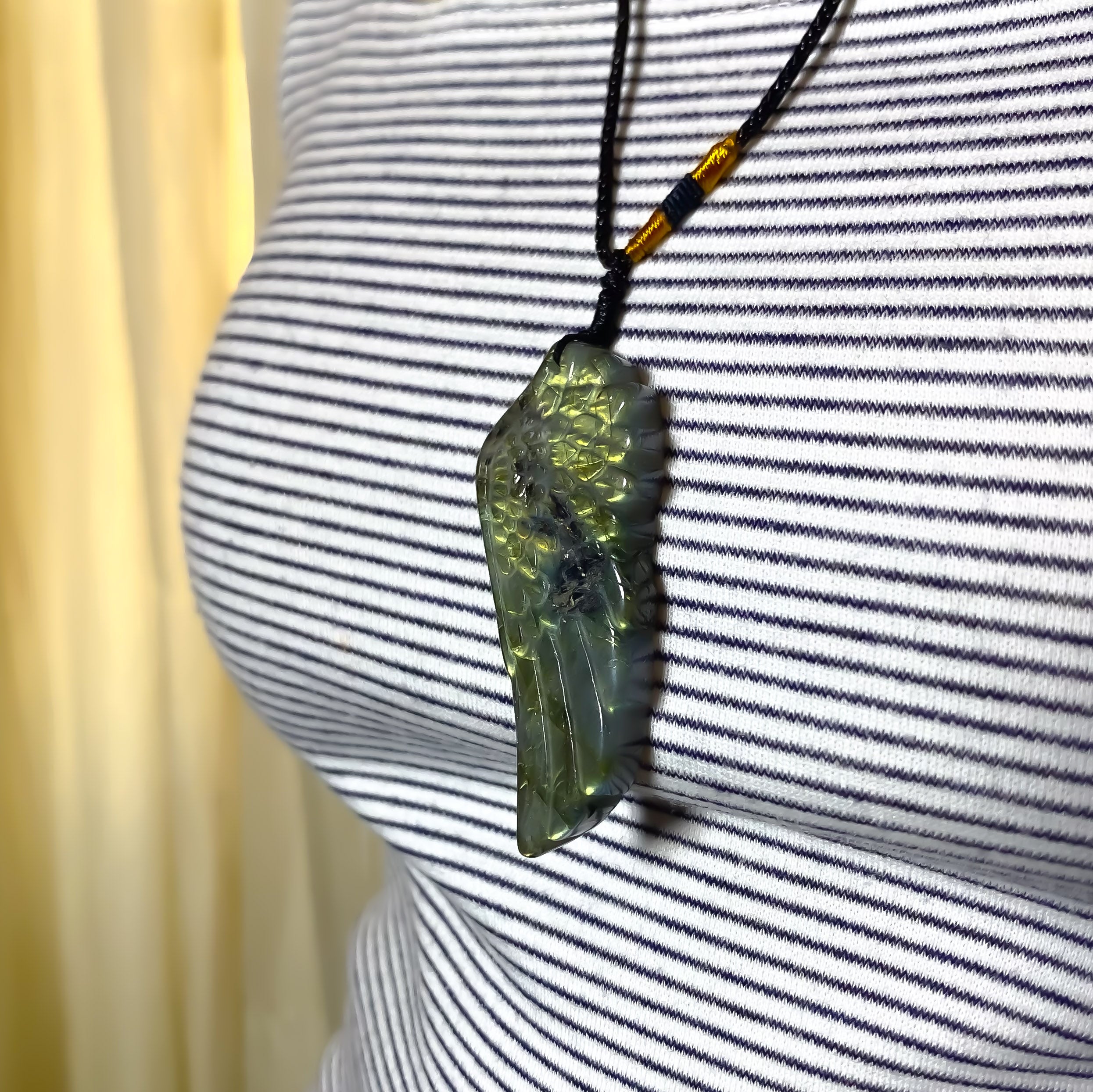 Natural Labradorite Angel's Wings Necklace - GAIA Global