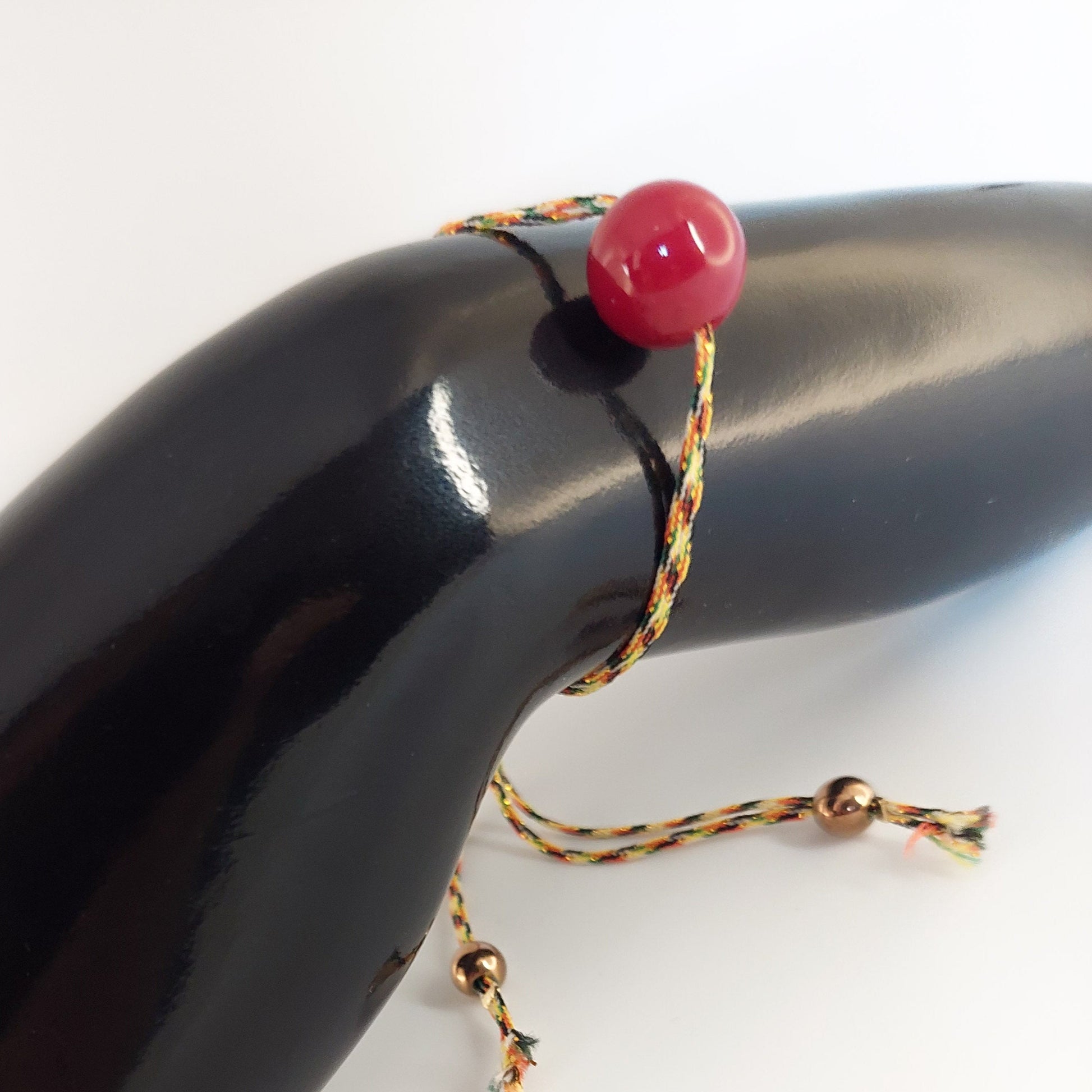 Red Coral Glass  Bracelet