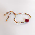 Red Coral Glass  Bracelet GAIA  bracelet