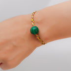 Green Malachite Bracelet GAIA  bracelet