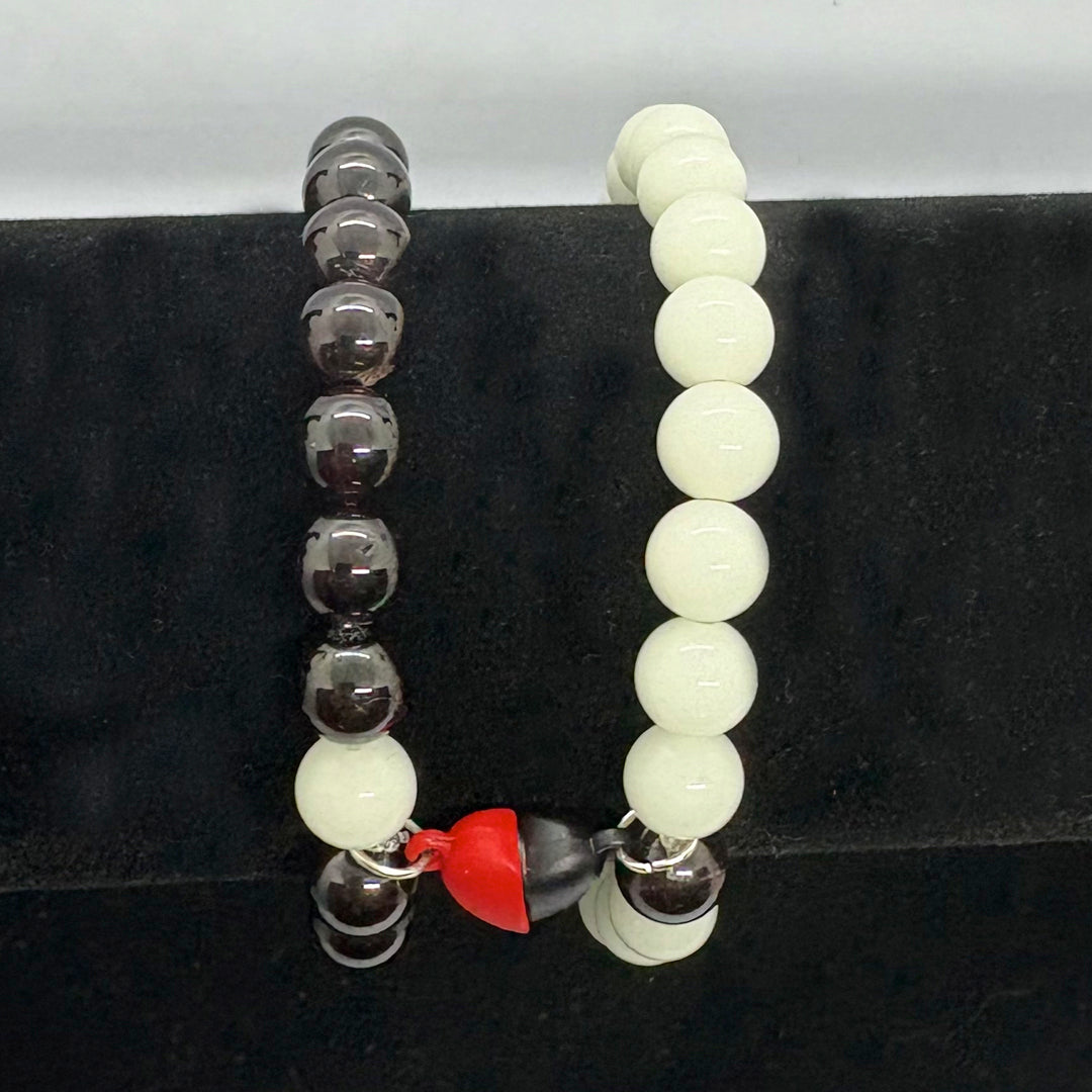 Valentine Onyx Stone Couple Bracelet