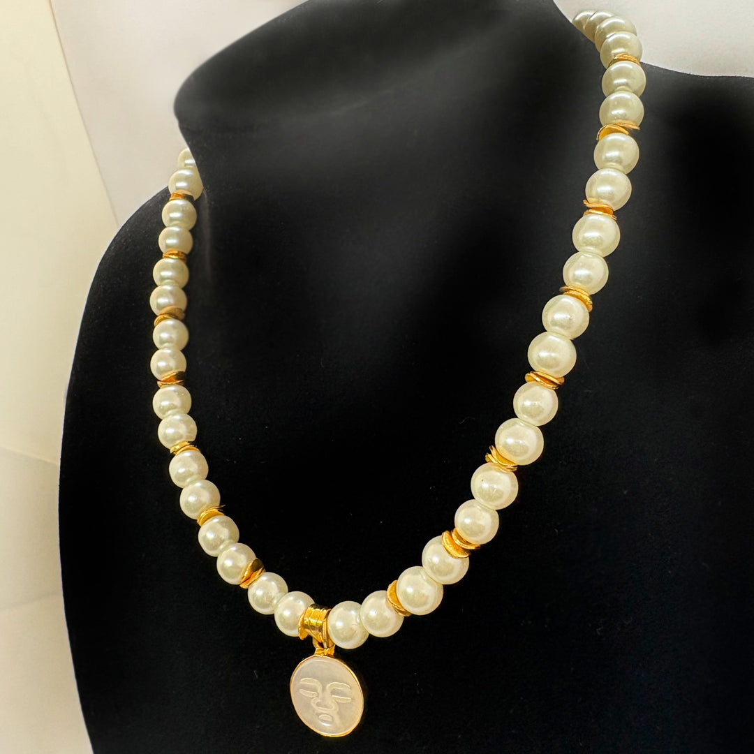 Glass Pearl Necklace