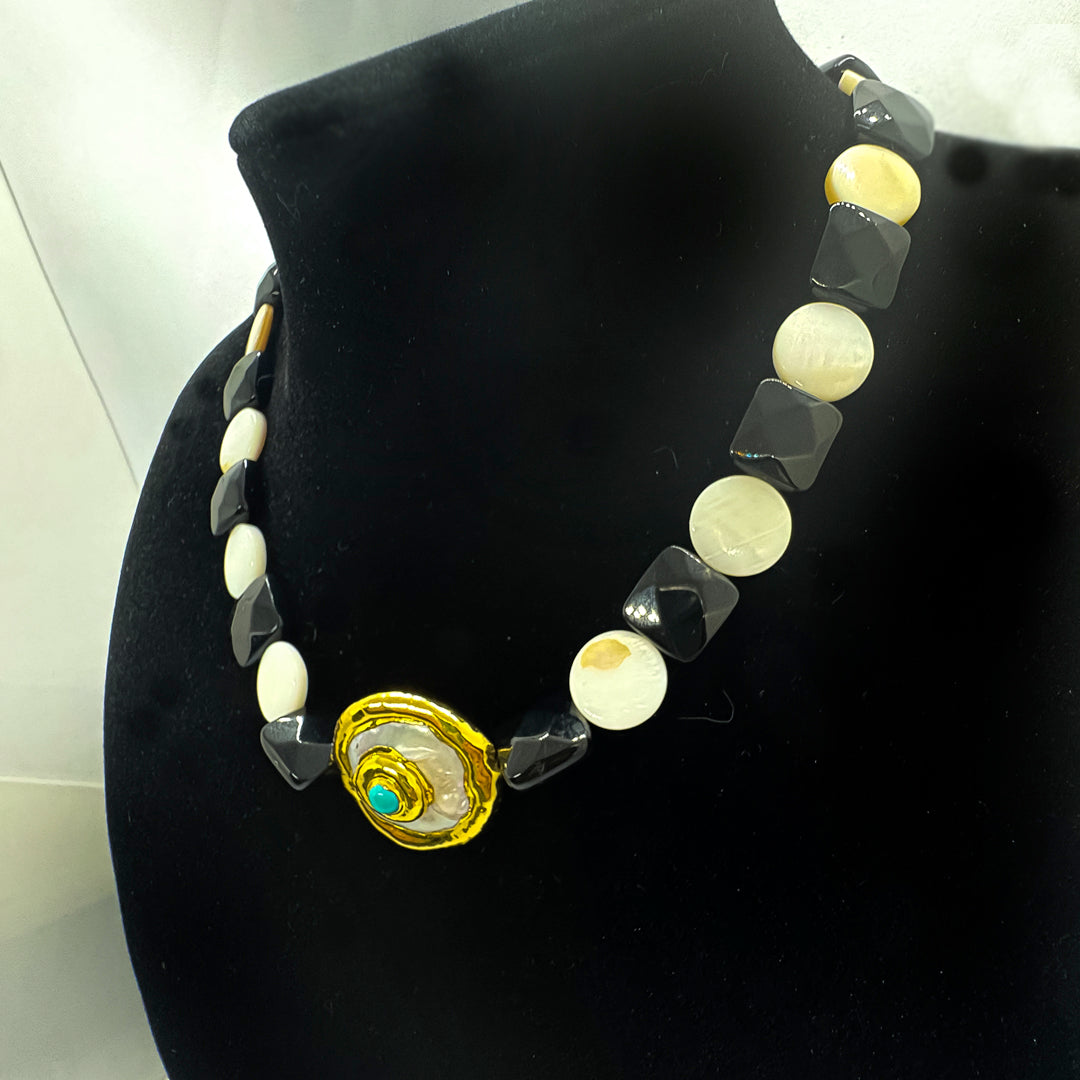 Coin Pearl Necklace