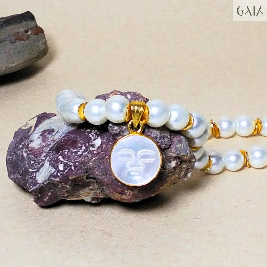 Glass Pearl Necklace GAIA  Necklace GAIA