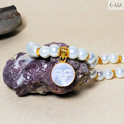 Glass Pearl Necklace GAIA  Necklace GAIA