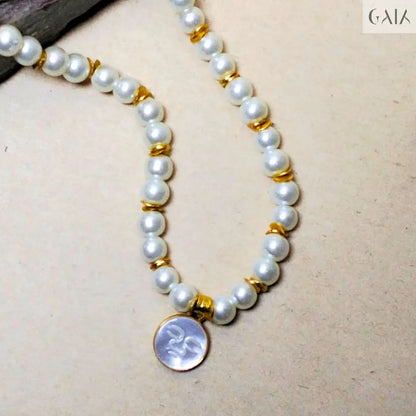 Glass Pearl Necklace GAIA  Necklace GAIA