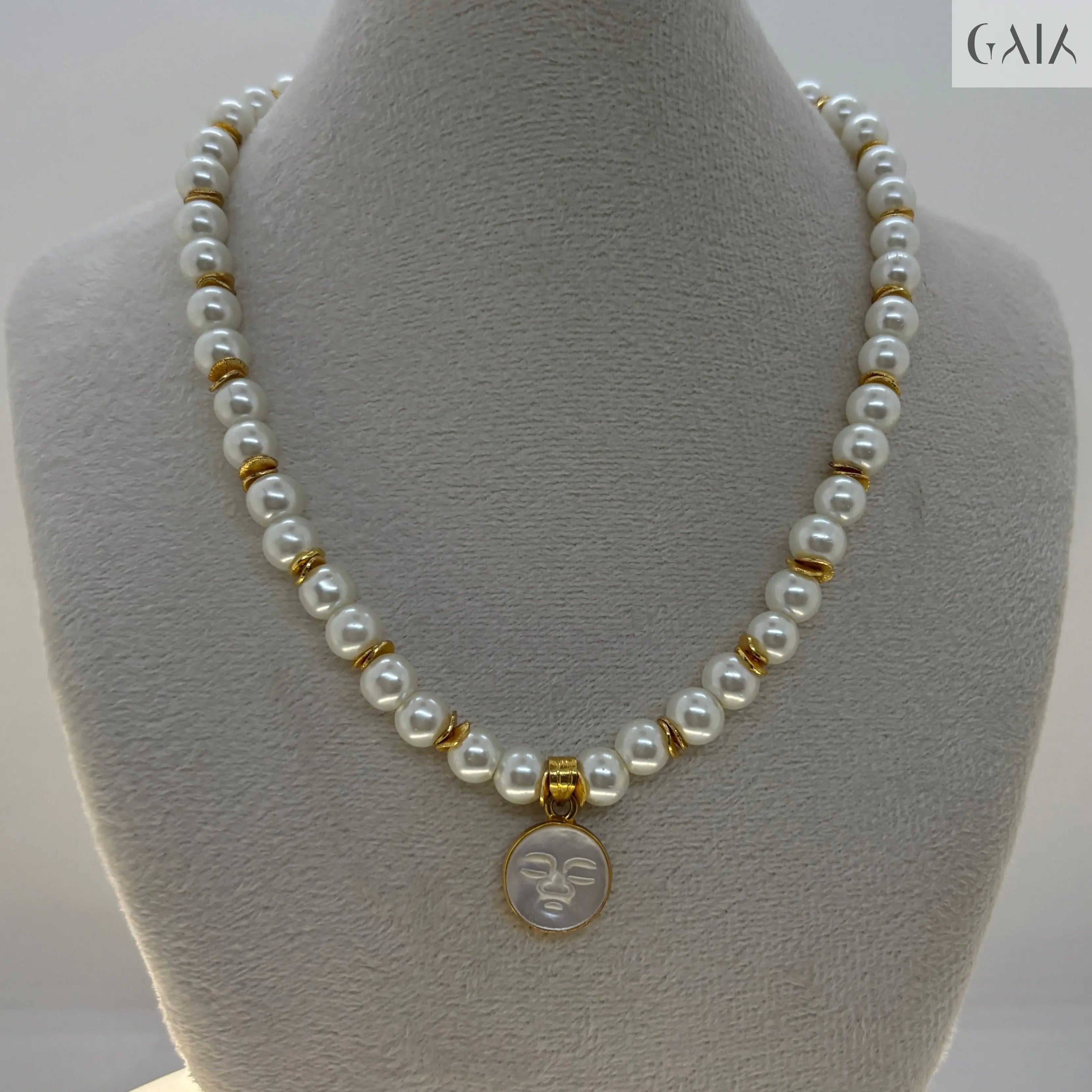 Glass Pearl Necklace - GAIA - Jewellery Store