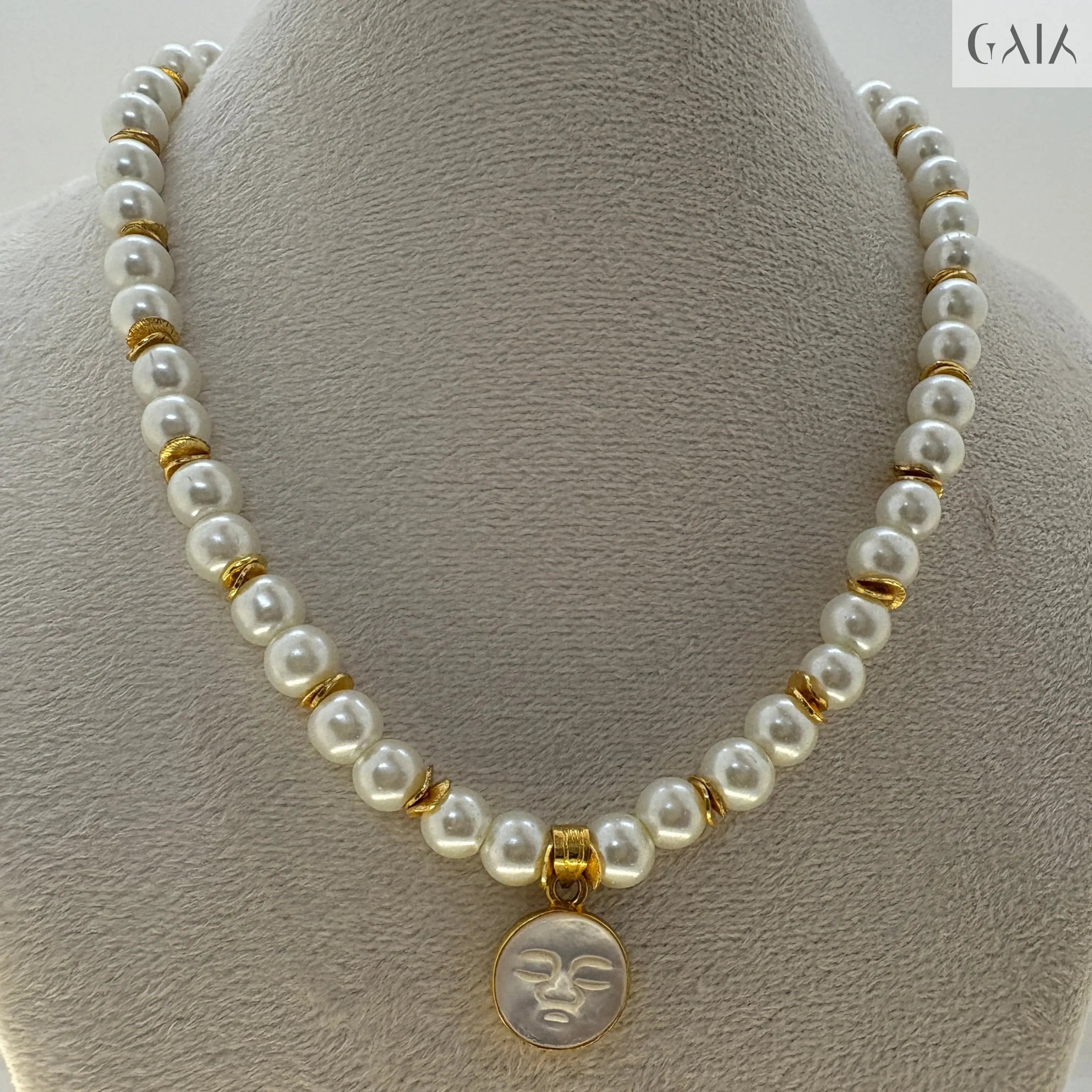 Glass Pearl Necklace - GAIA - Jewellery Store