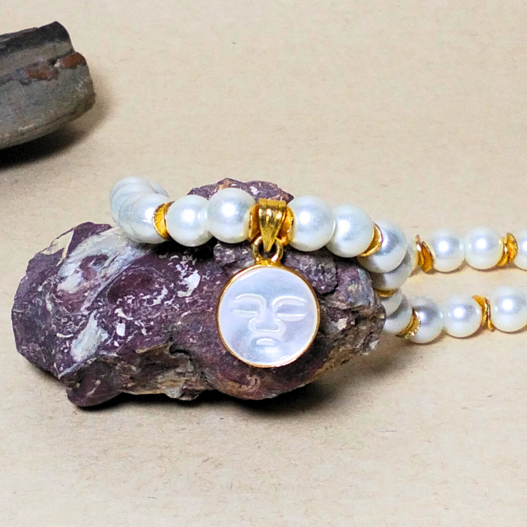 Glass Pearl Necklace GAIA  Necklace GAIA