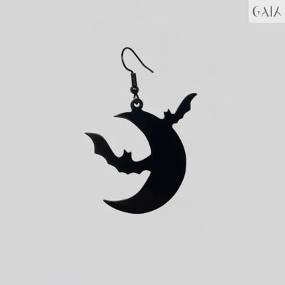 Gothic Moon Earrings Jewelry Designers  Earing GAIA