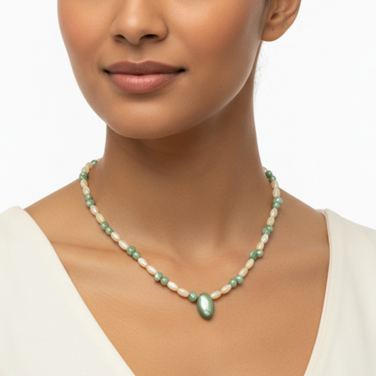 Green Pearl Necklace
