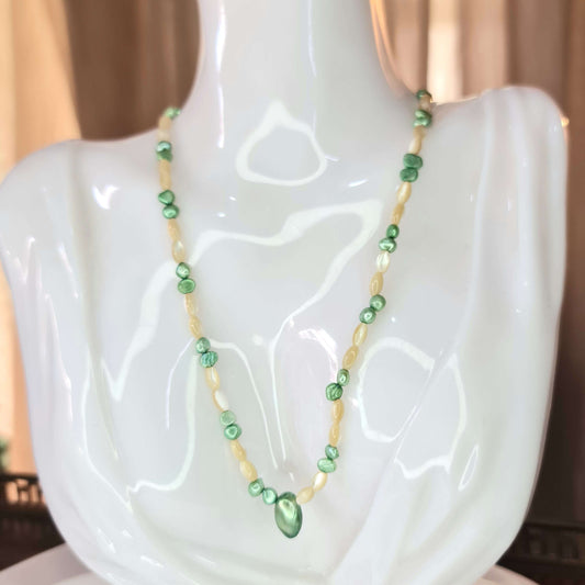 Green Pearl Necklace