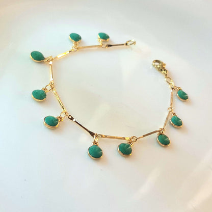 Green Drops Bracelet