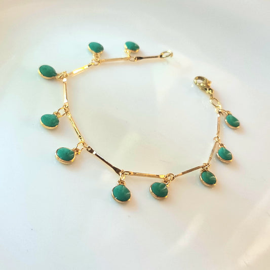 Green Drops Bracelet