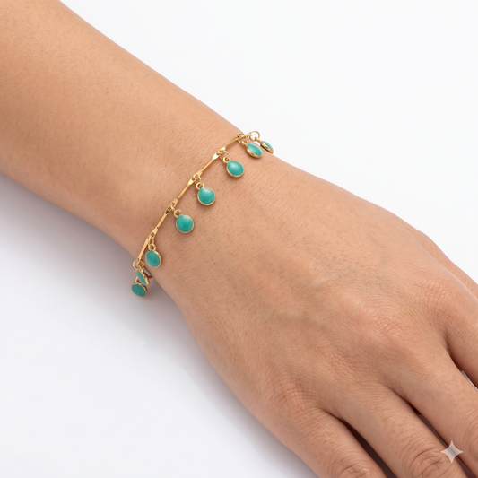 Green Drops Bracelet