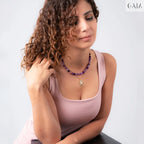 Handcrafted Purple Agate Necklace - GAIA Global