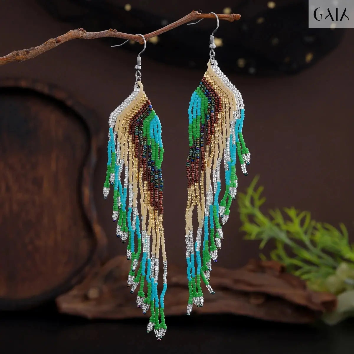 Handwoven Feather Earrings Jewelry Designers  Earing GAIA