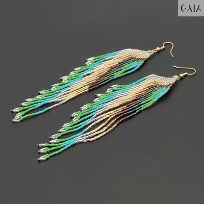 Handwoven Feather Earrings - GAIA - Jewellery Store