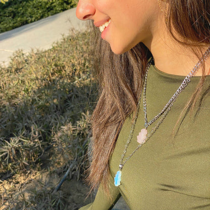 Elegant White Moonstone Necklace for Timeless Style - GAIA