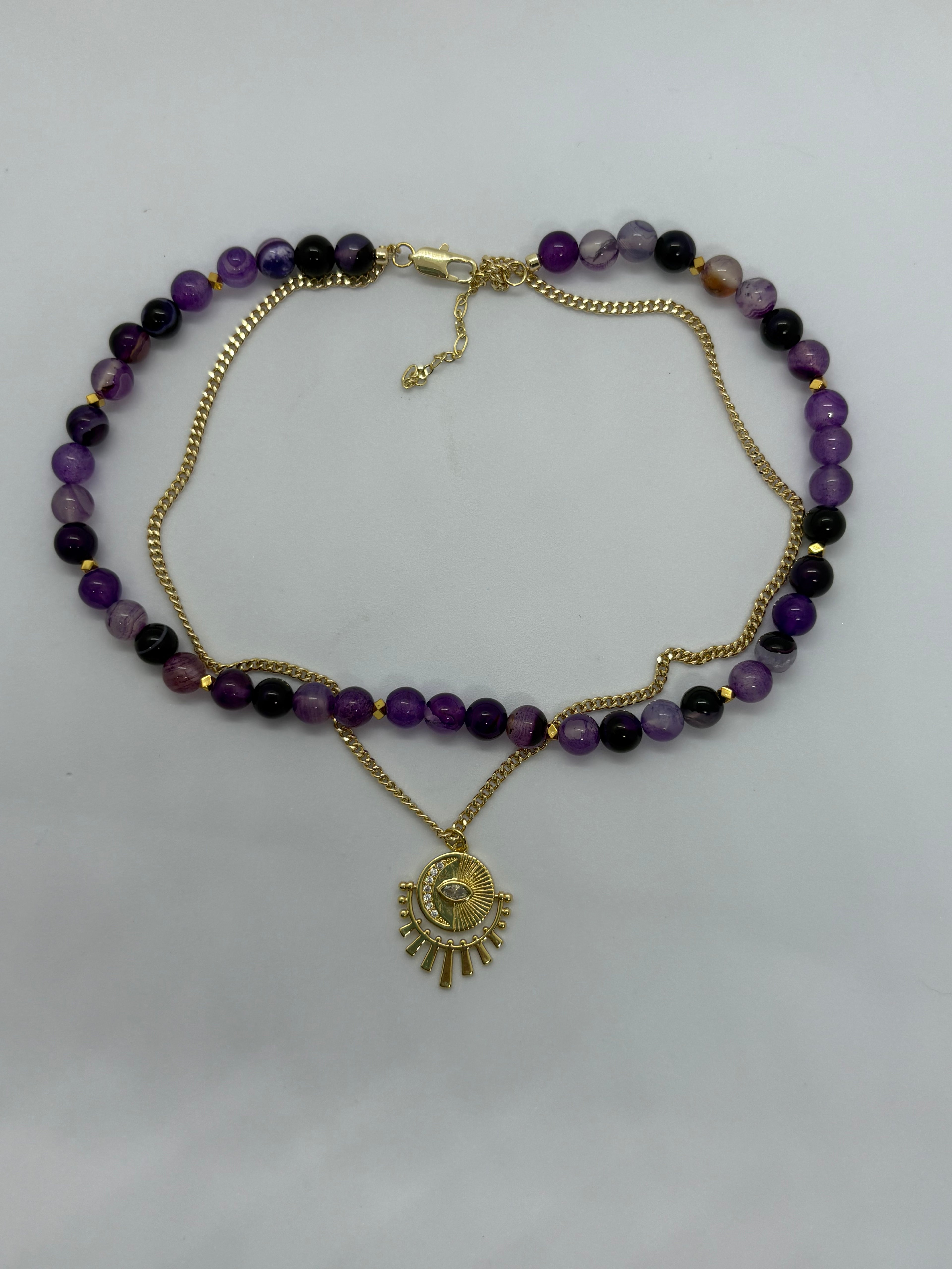 Handcrafted Purple Agate Necklace - GAIA Global