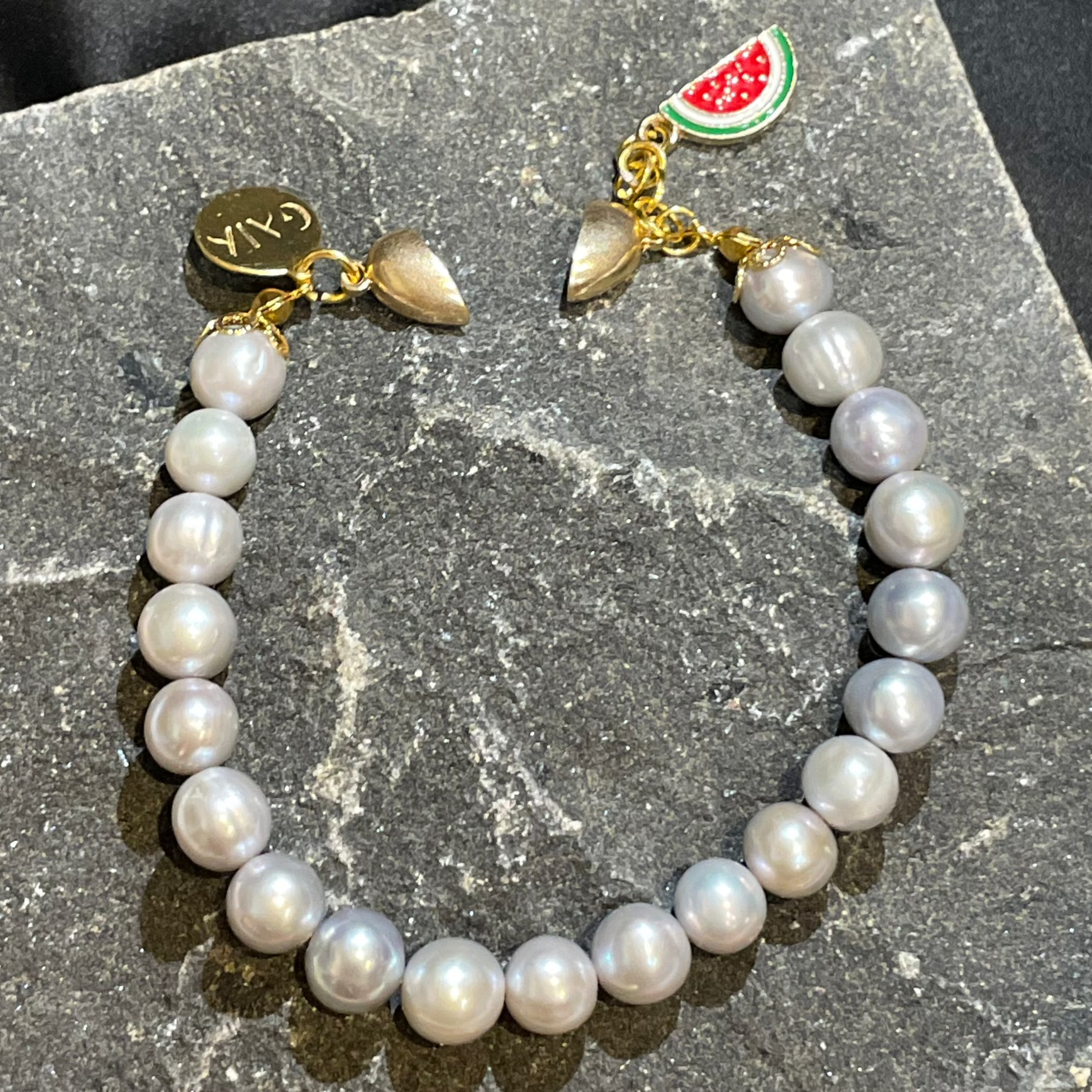 Silver Pearl Bracelet