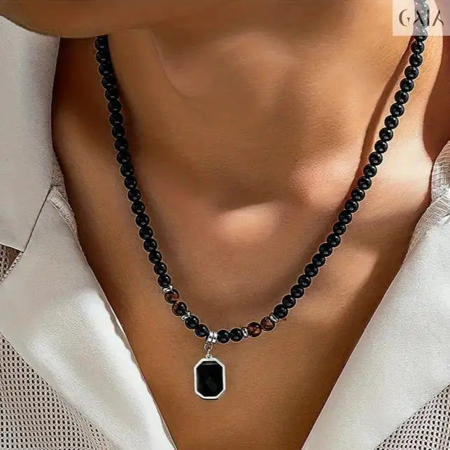 In Black Necklace Jewelry Designers  Necklace GAIA