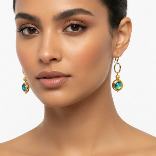 Iridescent Drop Earrings