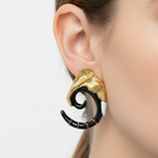 Ivory Horn Couture Earrings Jewelry Designers  Earing GAIA