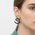 Ivory Horn Couture Earrings Jewelry Designers  Earing GAIA