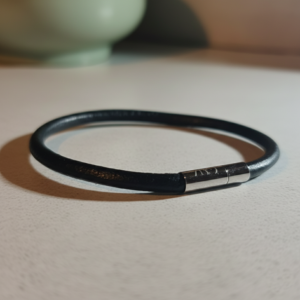 Leather Orbit bracelet