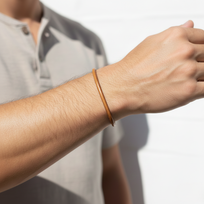 Leather Orbit bracelet