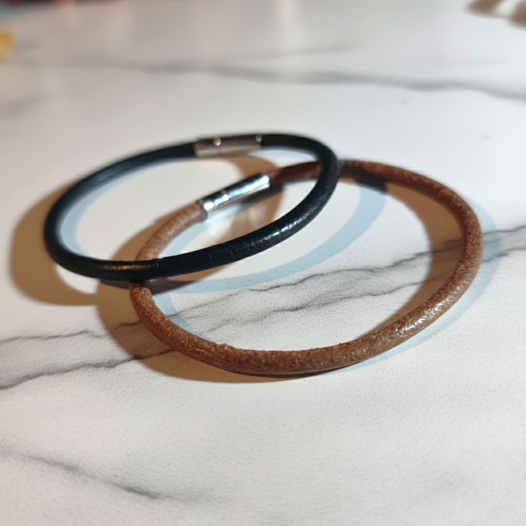 Leather Orbit bracelet