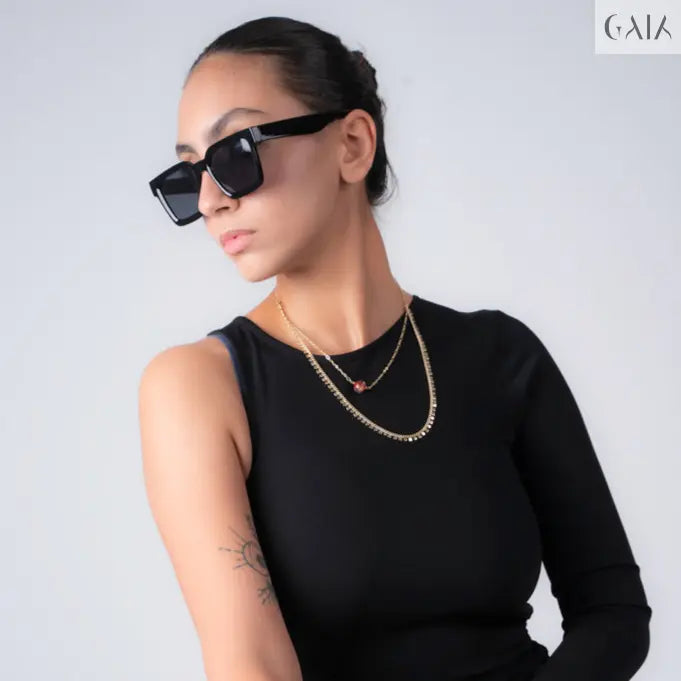 Luxurious Glass Set (Necklace+ Bracelet) - GAIA - Jewellery Store