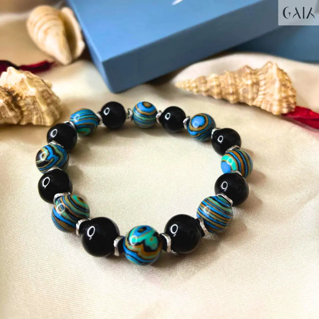 Malachite & Hematite  Bracelet GAIA  bracelet GAIA