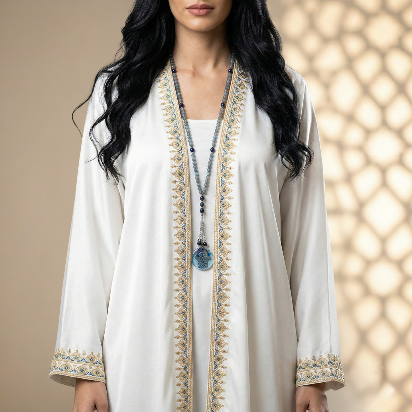 Midnight Hamsa Necklace