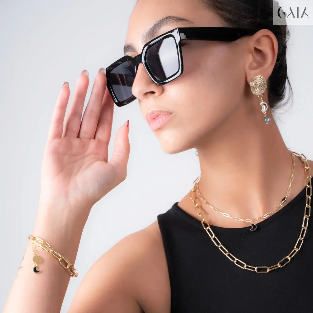 Moon Chain Set (Necklace + Bracelet) - GAIA Global