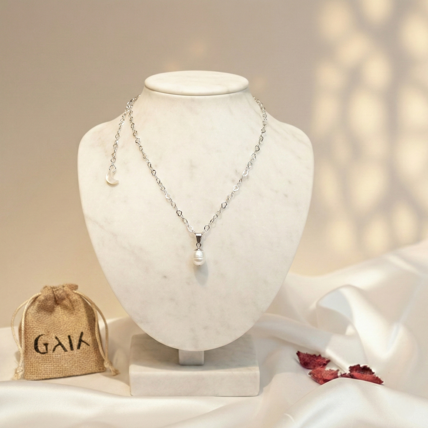 Moonlit Pearl Necklace