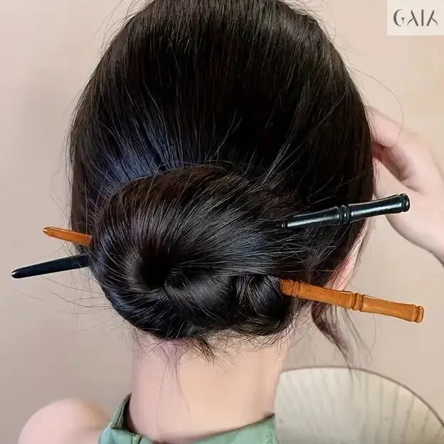 Natural Bamboo hair stick - GAIA - Jewellery Store