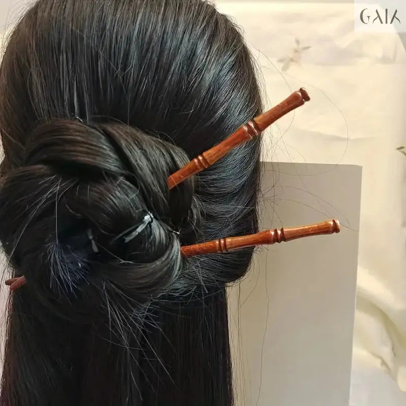 Natural Bamboo hair stick - GAIA - Jewellery Store