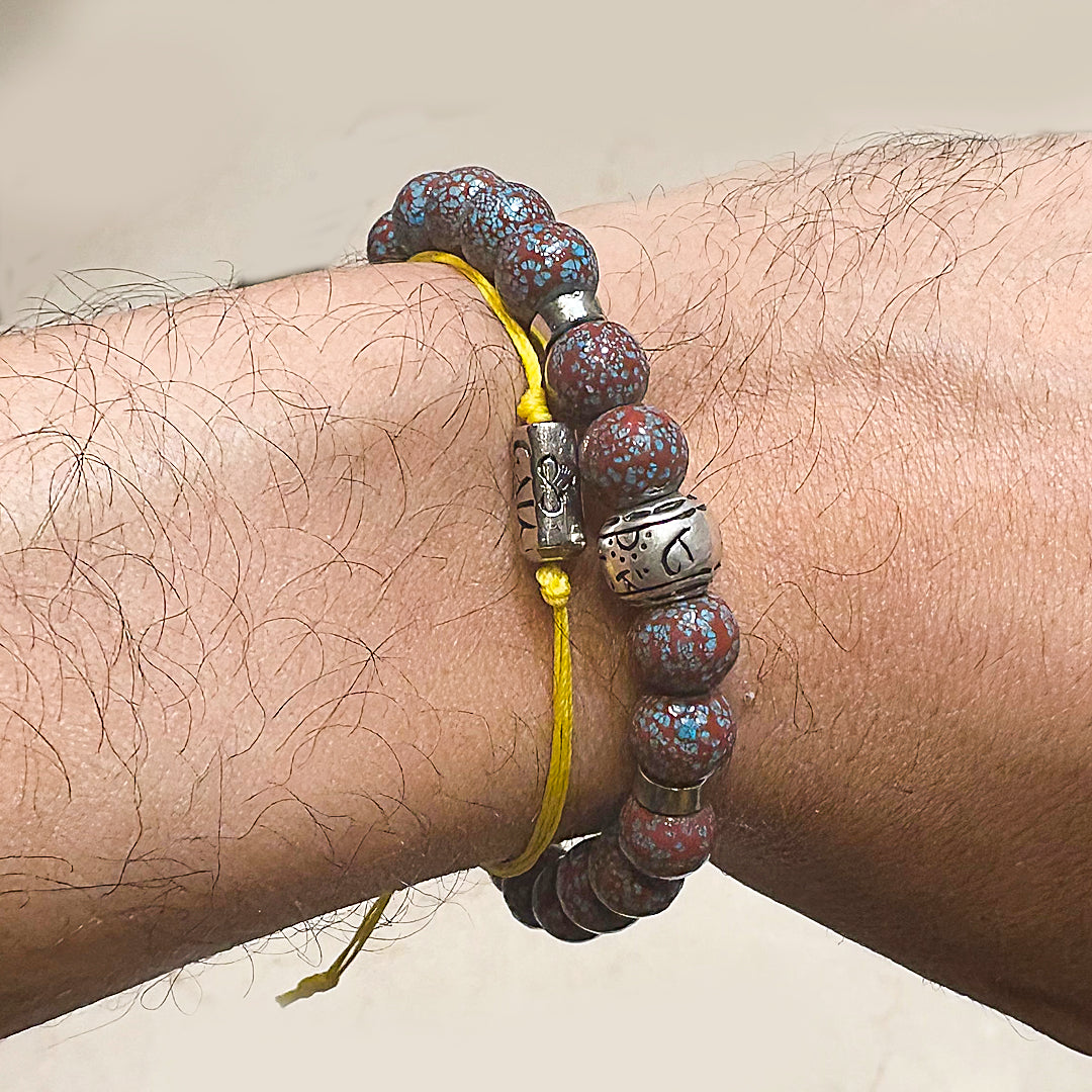 Blue Crystal Bracelet - Healing Energy & Emotional Balance - GAIA
