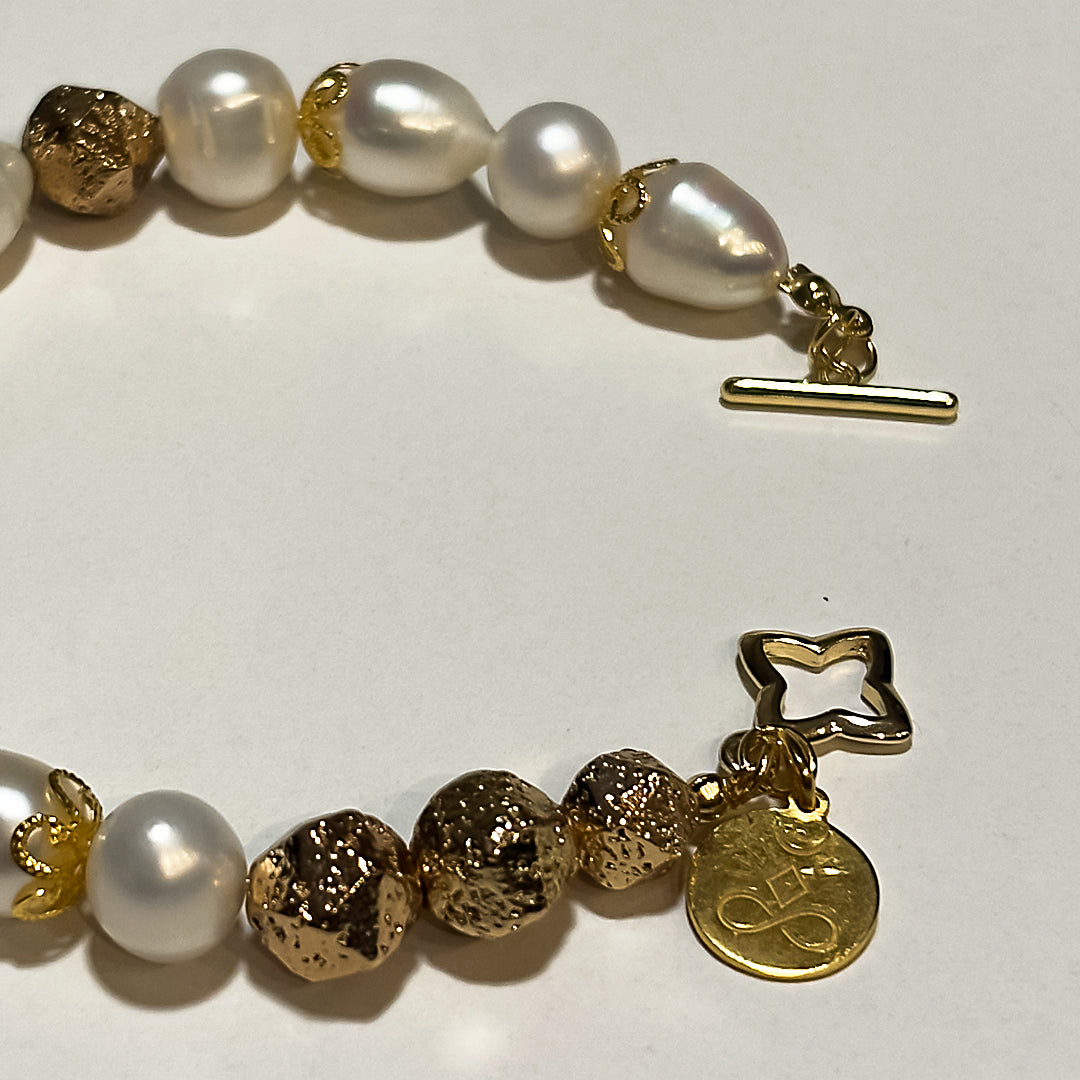 Golden Pearl Bracelet