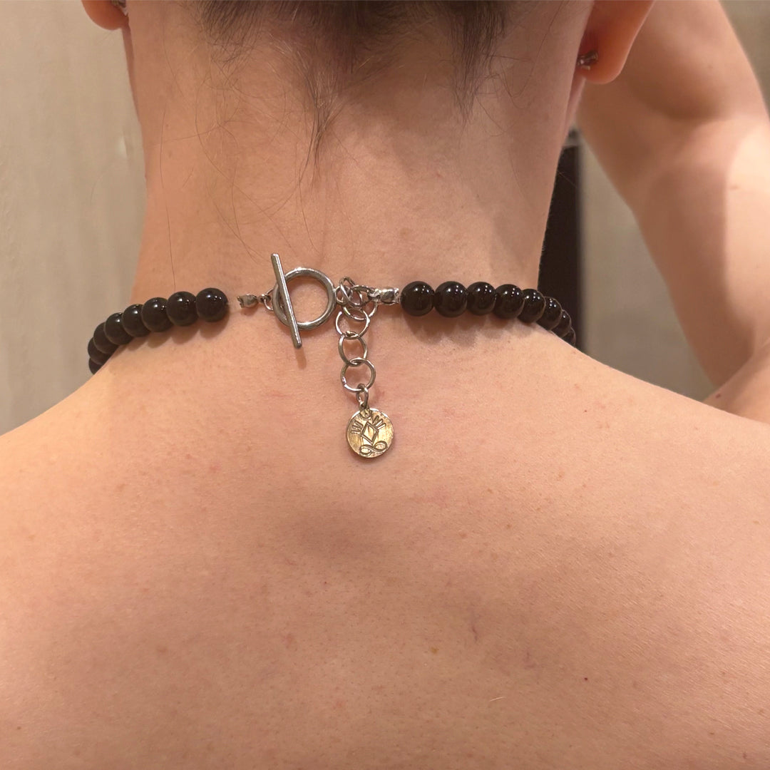 Black Agate necklace - GAIA