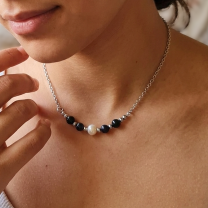 Onyx Dot Necklace