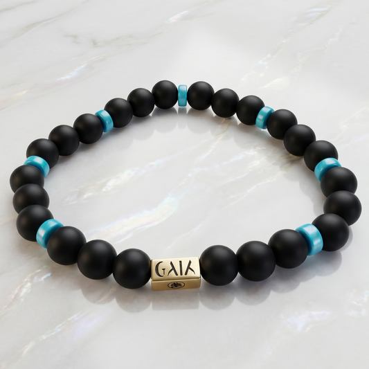 Onyx & Turquoise Bracelet