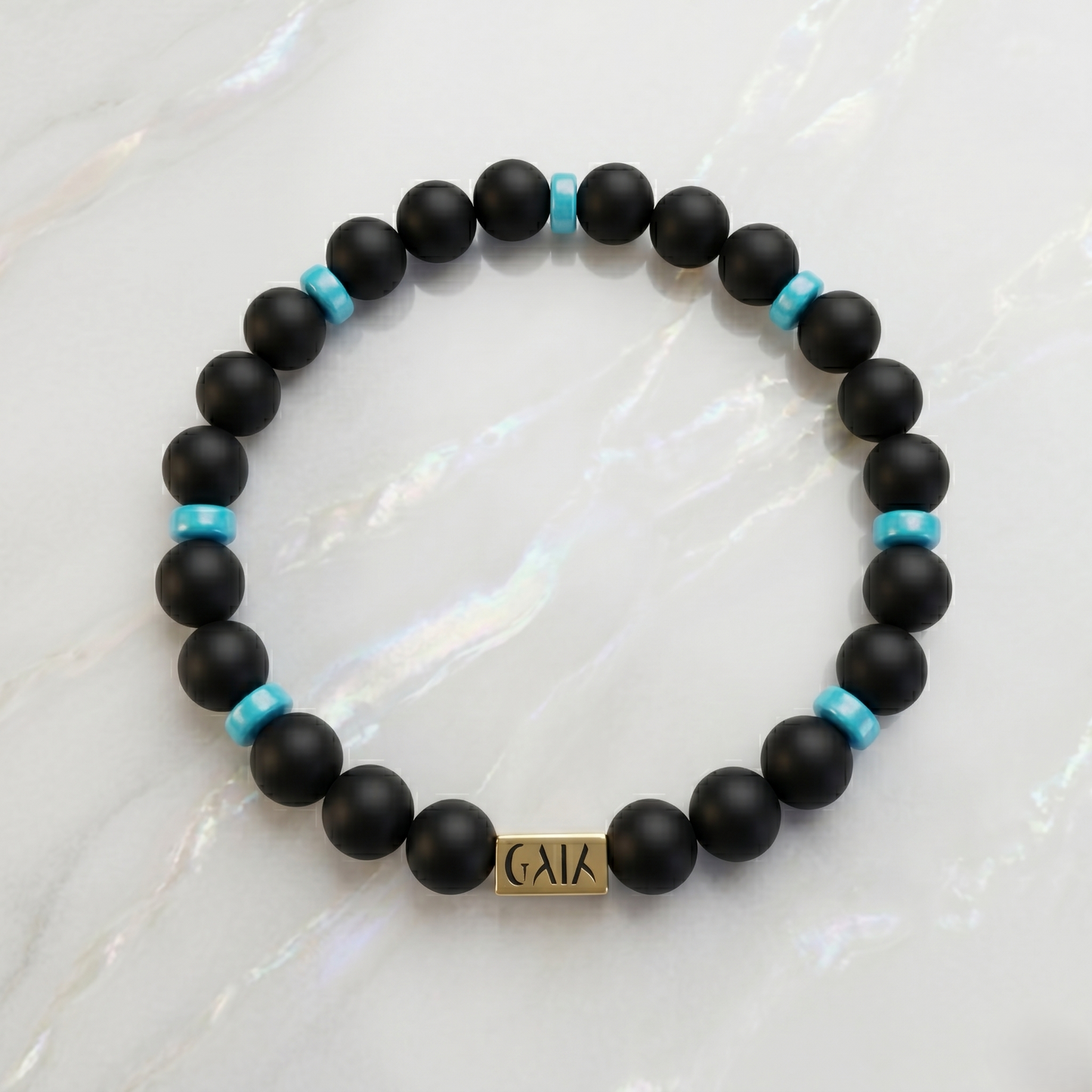 Onyx & Turquoise Bracelet