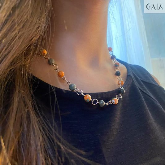Orange Rainbow Necklace - GAIA Global