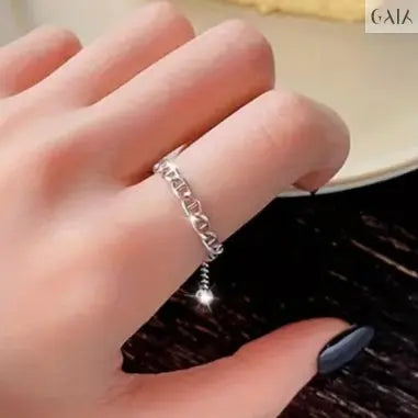 Orbit Chain Ring (S925 Sterling  Silver) - GAIA - Jewellery Store