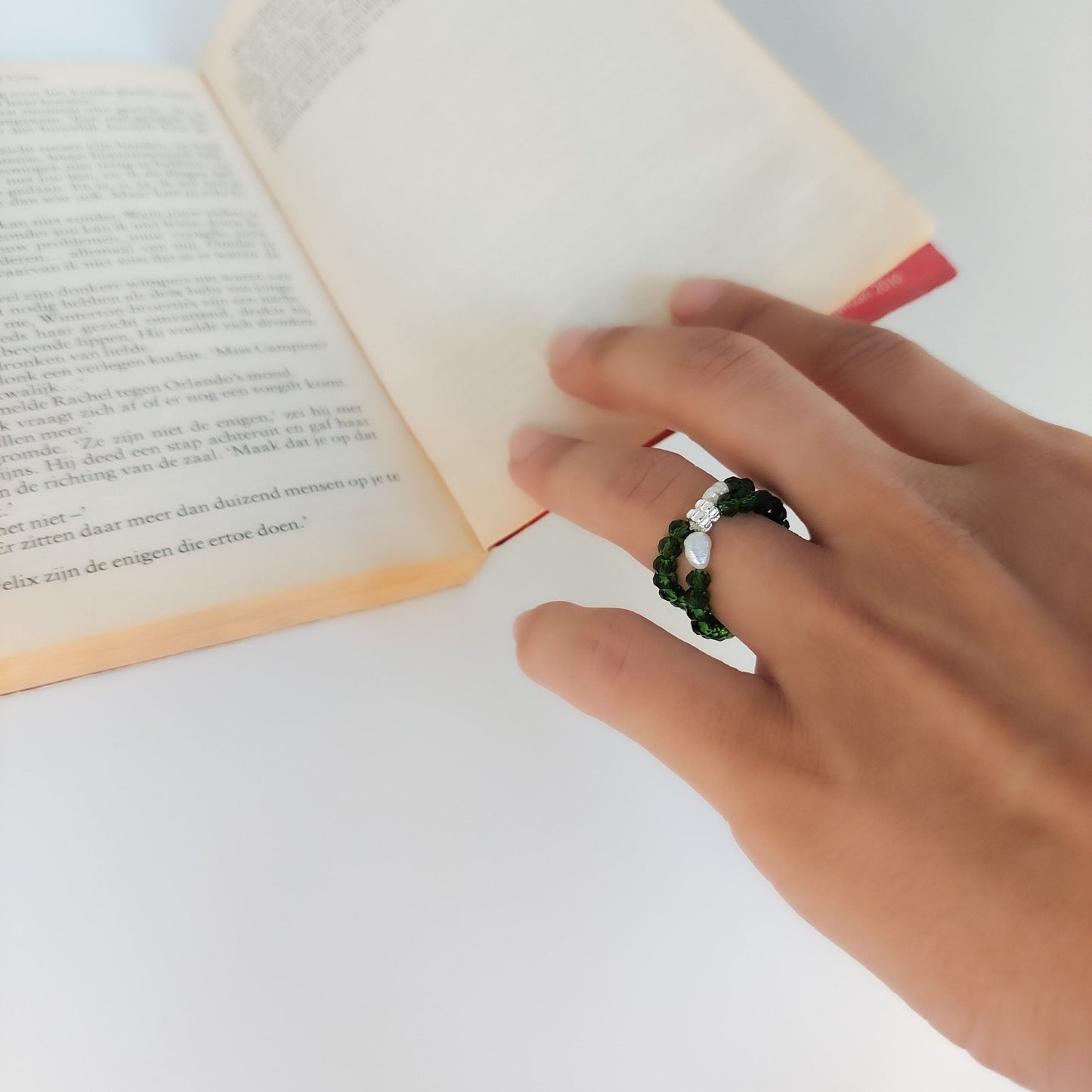 Green Crystal Ring GAIA  Rings