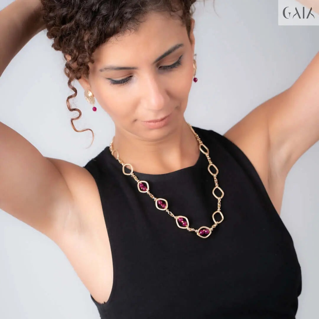 Red Golden Earrings - GAIA Global